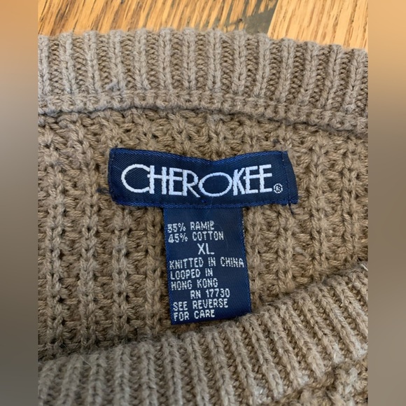 Vintage 90’s men’s textured sweater, Cherokee sweater, grandpacore XL - Picture 5 of 5